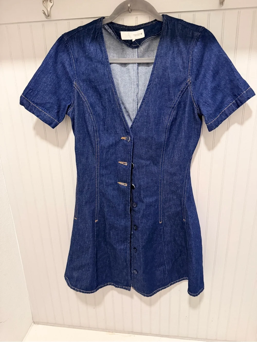 Zara Dark Blue Denim Mini Dress